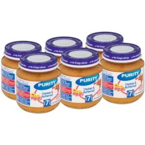 Purity Chicken & Butternut Chicken, Butternut Infant Fruit Food (125 g, Pack of 6)