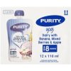 Purity Dairy with Banana Mixed Berries & Apple Baby Food Bananas Infant Fruit Food  (110 g, Pack of 12)
