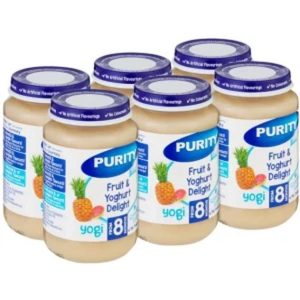 Purity Fruit & Yoghurt Mixed Fruit Infant Fruit Food (200 g, Pack of 6)