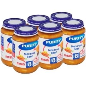 Purity Macaroni Beef Macaroni, Beef Infant Fruit Food (200 g, Pack of 6)