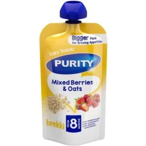 Purity Mixed Berries & Oats Berries, Oats Infant Fruit Food (150 g, Pack of 1)
