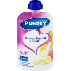 Purity PearBanGuava Pears, Bananas Infant Fruit Food (100 g, Pack of 1)