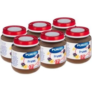 Purity Prunes Prunes Infant Fruit Food (125 g, Pack of 6)