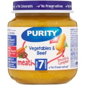 Purity Vegetables & Beef Vegetables Infant Fruit Food  (125 g, Pack of 1)