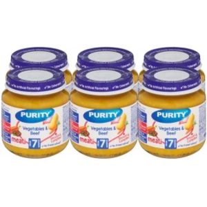 Purity Vegetables & Beef Vegetables Infant Fruit Food (125 g, Pack of 6)