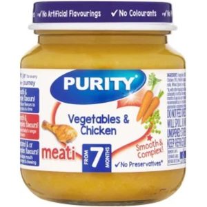 Purity Vegetables & Chicken Vegetables, Chicken Infant Fruit Food (125 g, Pack of 1)
