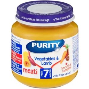 Purity Vegetables & Lamb Vegetables Infant Fruit Food  (125 g, Pack of 1)