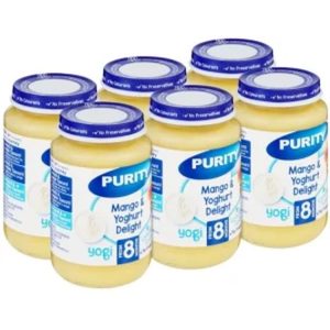Purity Yoghurt With Mango Pieces Mangoes Infant Fruit Food (200 g, Pack of 6)