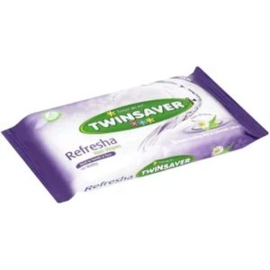 Twinsaver Refresha Wet Wipes (Pack of 1 x 40 Wipes per Pack)