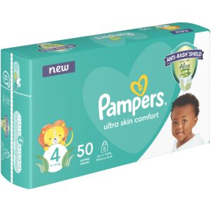 Pampers Disposable Nappies Size 4 (Pack of 1 x 50)