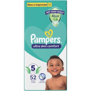 Pampers Disposable Nappies Size 5 (Pack of 1 x 52)