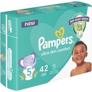 Pampers Disposable Nappies Size 5 (Pack of 1 x 42)
