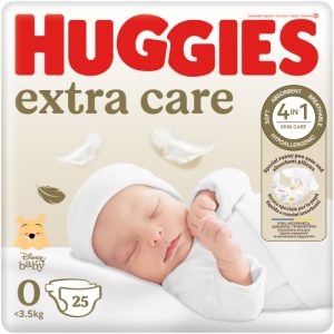 Huggies Extra Care Disposable Nappies Size 0 (Pack of 1 x 25)
