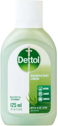 Dettol Disinfectant Liquid with Aloe Vera Antiseptic Liquid  (125 ml, Pack of 6)