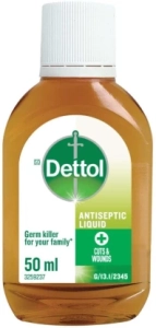 Dettol Antiseptic Liquid Antiseptic Liquid  (50 ml, Pack of 12)
