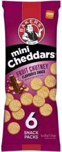 Bakers Mini Cheddars Fruit Chutney Flavoured Cheeselets (33 g) | Shop Online