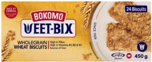 Bokomo Weet-Bix Wholegrain Wheat High Fiber Biscuit  (450 g, Pack of 6)