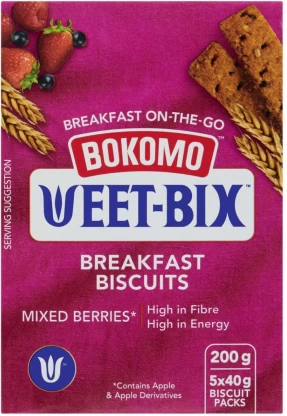 Bokomo Weet-Bix Breakfast Mixed Berries Cookies  (200 g)