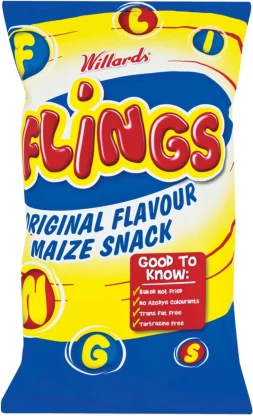 Willards Flings Maize Snack Puffcorn (1 x 150 g) | Shop Online