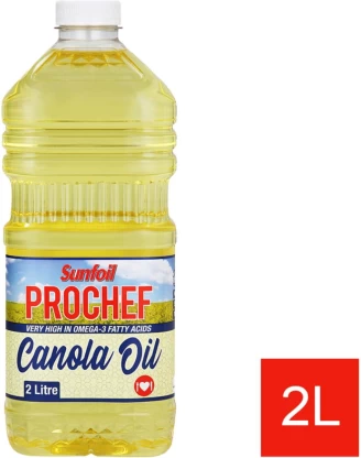 Sunfoil Prochef Canola Oil Plastic Bottle  (12 x 2 L)
 – Enhanced Quality You Can Trust
