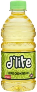 D’Lite Pure Cooking Vegetable Oil Plastic Bottle  (375 ml)
