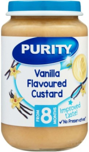 Purity Custard Vanilla Flavour Infant Fruit Food (200 g, Pack of 1)