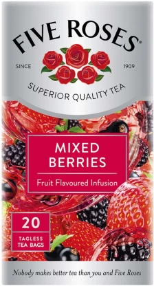 Five Roses Mixed Berries Flavoured Tea (20 Bags) | Shop Online