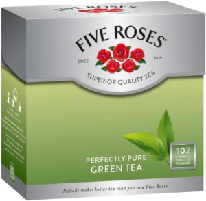 Five Roses Perfectly Pure Green Tea Green Tea (102 Bags) | Shop Online