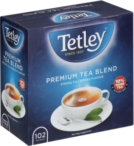 Tetley Premium Blend Black Tea (102 Bags) | Shop Online