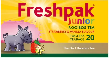 Freshpak Junior Rooibos - Strawberry and Vanilla Flavour Rooibos Tea (20 Bags) | Shop Online