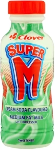 Clover Super M Flavoured Medium Fat Milk, Cream Soda Flavour (24 x 300 ml) | Shop Online