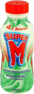 Clover Super M Cream Soda Flavoured Medium Fat Milk, Cream Soda Flavour (300 ml) | Shop Online