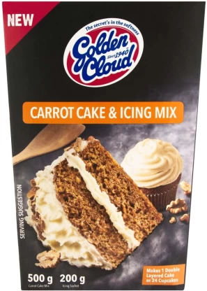 Golden Cloud Carrot Cake & Icing Mix 700 g (Pack of 6) | Shop Online