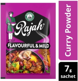Rajah Curry Powder Spice Envelopes - Flavourful and Mild (40 x 7 g) | Shop Online