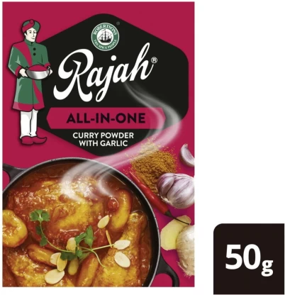 Rajah All-in-One Curry Powder with Garlic (50 g) | Shop Online