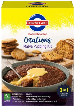 Snowflake Creations Malva Pudding Kit 400 g | Shop Online