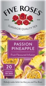 Five Roses Passion Pineapple Flavoured Tea (20 Bags) | Shop Online