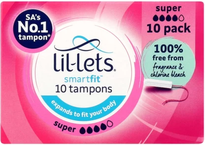 Lil-Lets Smartfit Super Tampons  (Pack of 12 x 10)