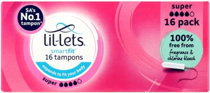 Lil-Lets Smartfit Super Tampons  (Pack of 16)