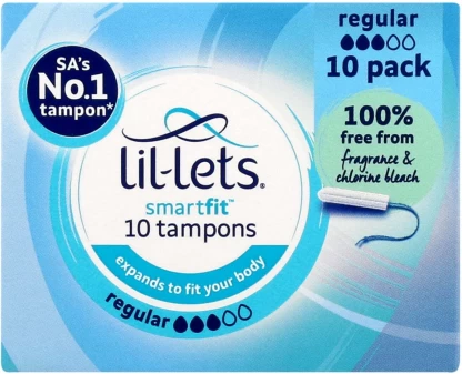 Lil-Lets Smartfit Regular Tampons  (Pack of 12 x 10)