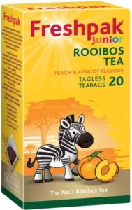 Freshpak Junior Rooibos – Peach and Apricot Flavour Rooibos Tea (20 Bags) | Shop Online