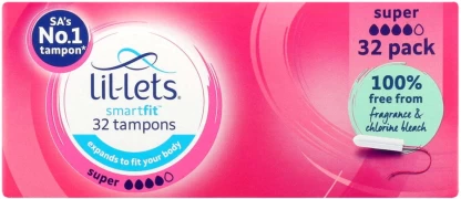 Lil-Lets Smartfit Super Tampons  (Pack of 32)