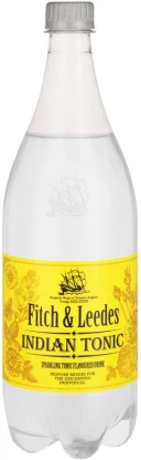 Fitch & Leedes Indian Tonic - Sparkling Tonic Flavoured Drink (12 x 1 L) | Shop Online