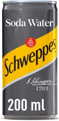 Schweppes Soda Water (24 x 200 ml) | Shop Online