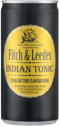 Fitch & Leedes Indian Tonic - Sparkling Tonic Flavoured Drink (24 x 200 ml) | Shop Online