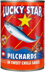 Lucky Star Pilchards in Sweet Chilli Sauce Sea Foods (Pack of 1 x 400 g)