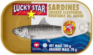Lucky Star Sardines Smoked Flavoured Sea Foods  (Pack of 1 x 120 g)