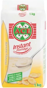 Ace Instant Porridge Banana Flavoured (Pack of 1 x 1kg)