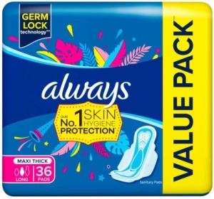 Always Quattro Thick Day Pads Sanitary Pad  (Pack of 36)