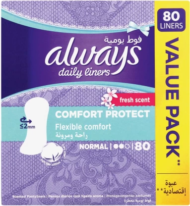 Always Panty Scented Pantyliner  (Pack of 80)